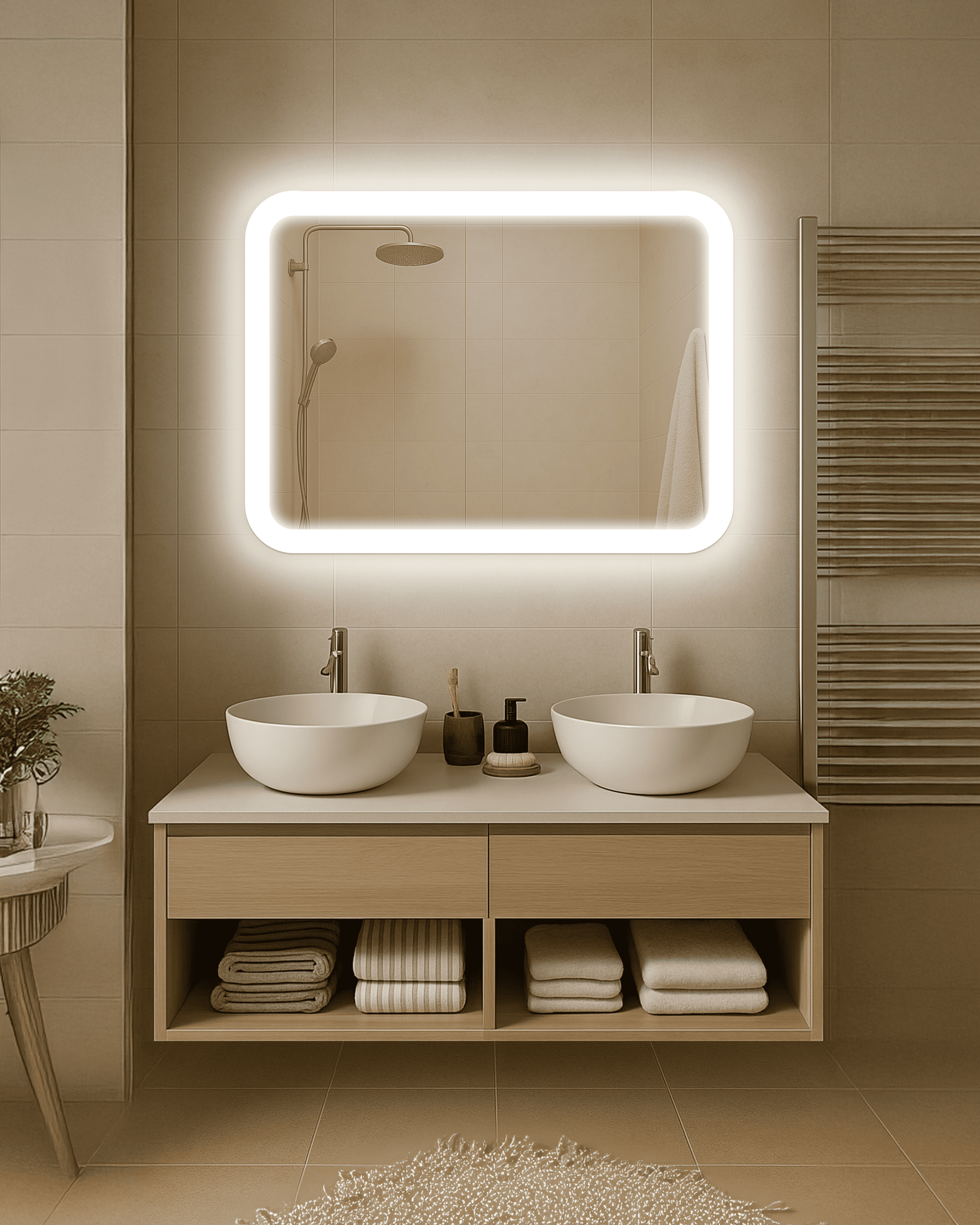 Дзеркало з LED підсвічуванням Ейліш 700х800 мм (EILISH 1-700х800)