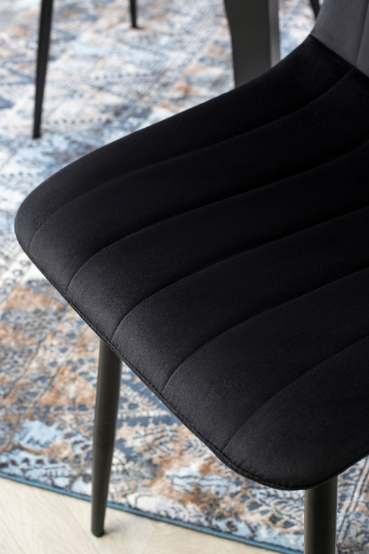 Стул кухонный Intarsio ETHAN велюр Черный (ETHAN19-2) - фото 8 Стул кухонный Intarsio ETHAN велюр Черный (ETHAN19-2) - фото 8