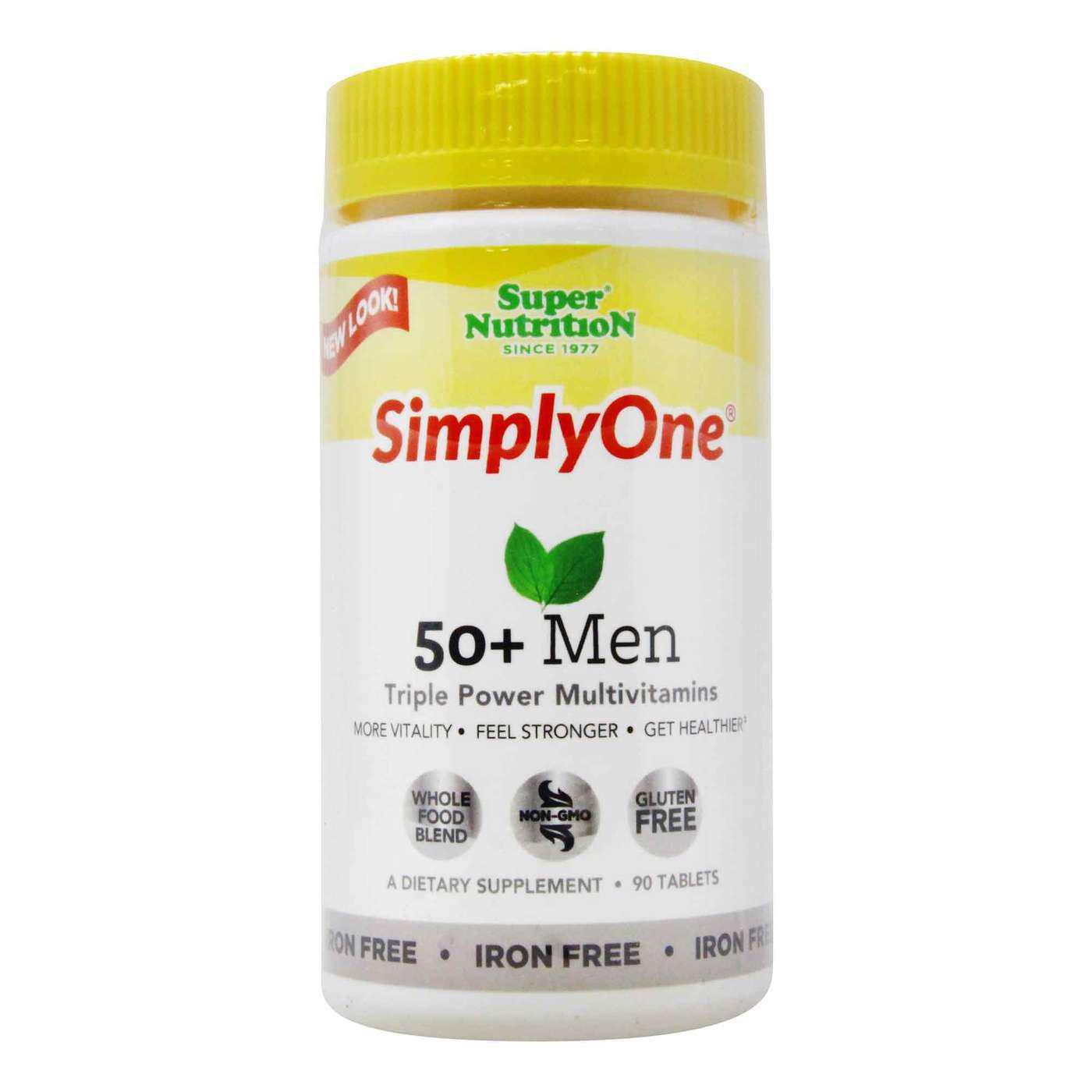 Мультивитамины Triple Power Multivitamins Super Nutrition для мужчин старше 50 лет 30 таблеток