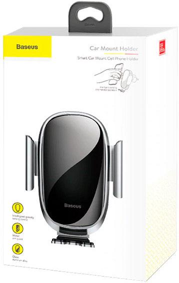 Автодержатель Baseus Smart Car Mount Holder Black (SUGENT-ZN01) - фото 4