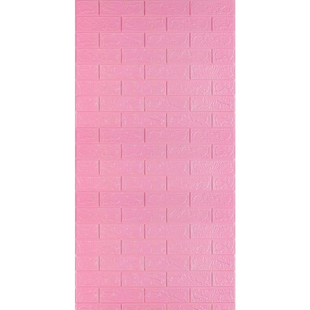 3D-панель самоклеющаяся Sticker Wall R004-3-3 Розовый кирпич 700 мм 3,08 м 3 мм (SW-00001757)