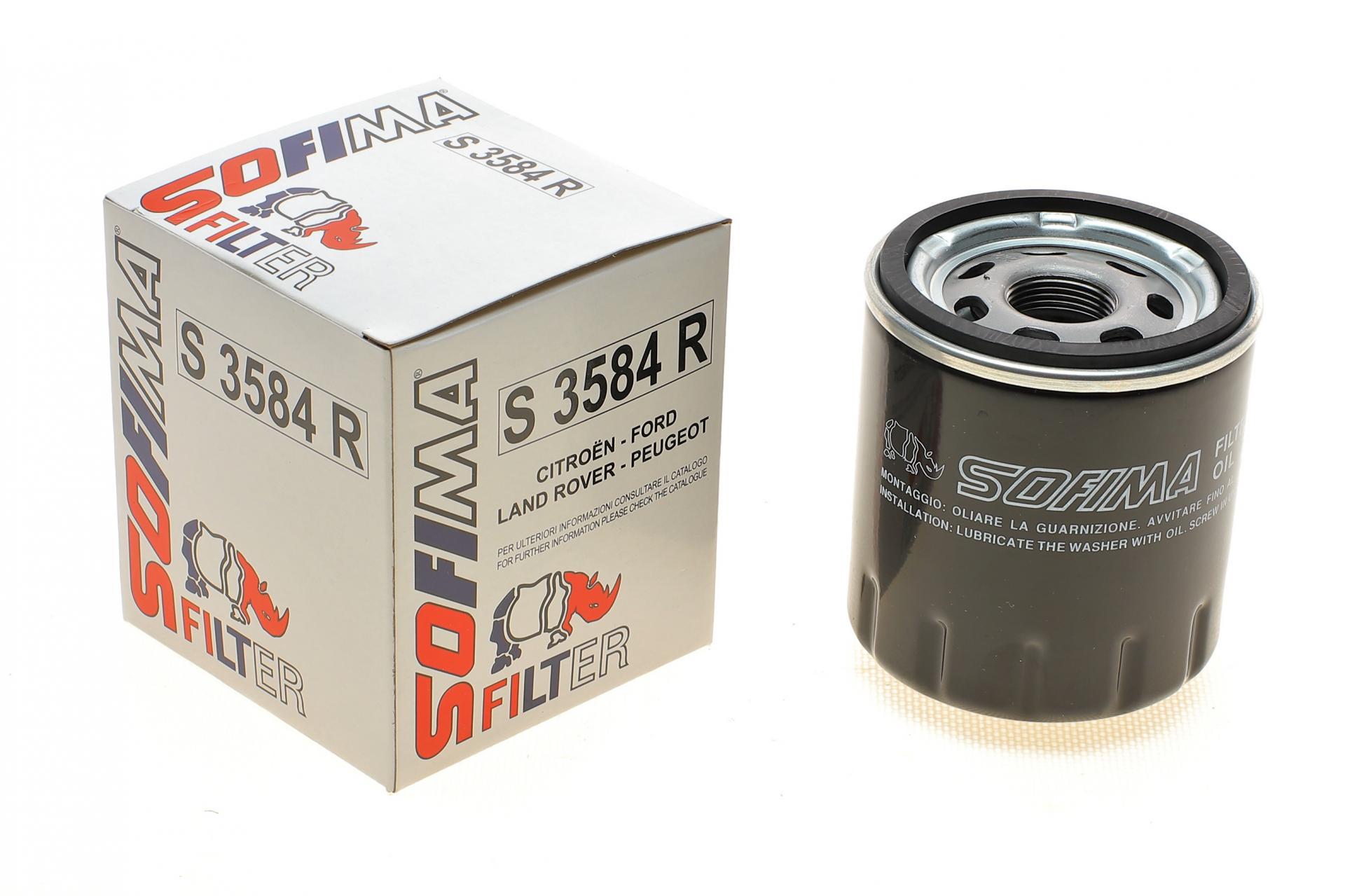 Фільтр масляний SOFIMA для Citroen Jumper/Ford Tourneo/Transit/Land Rover Defender/Peugeot Boxer 2,2D/2,4D 06- (S 3584 R)