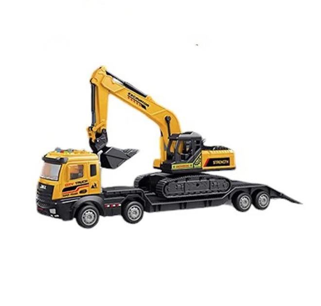 Автовоз с техникой инерция 38 см (JKL-186-186A)