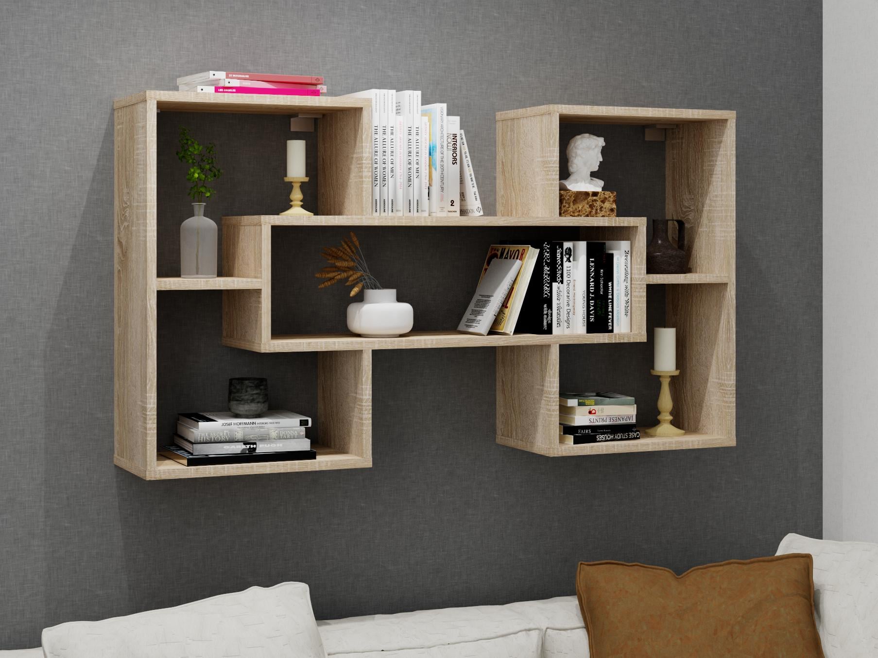 Полиця навісна на стіну MebelProff Tetris 11 Сонома (26437352)