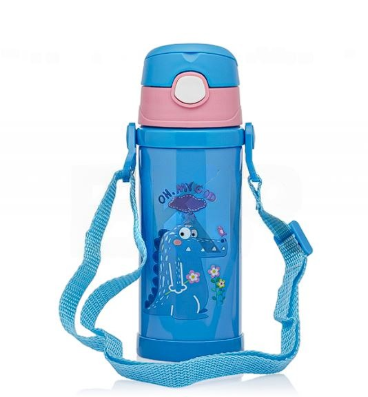 Термос поильник детский с трубочкой и ремешком Crocodile 350 мл - фото 3 Термос поильник детский с трубочкой и ремешком Crocodile 350 мл - фото 3