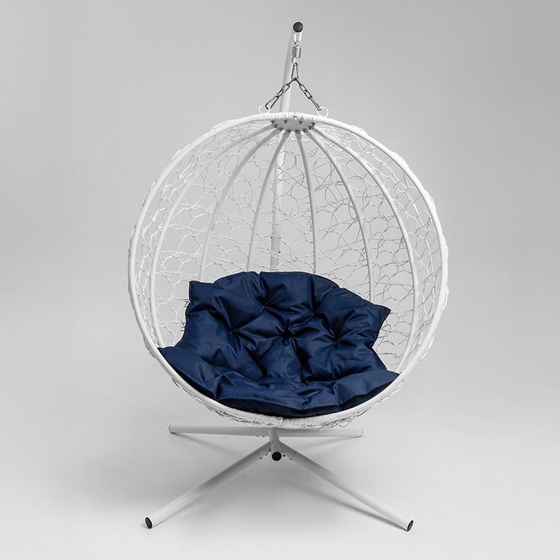 Кресло-кокон подвесное Gloria Kospa с опорой 150 кг Белый (1401)