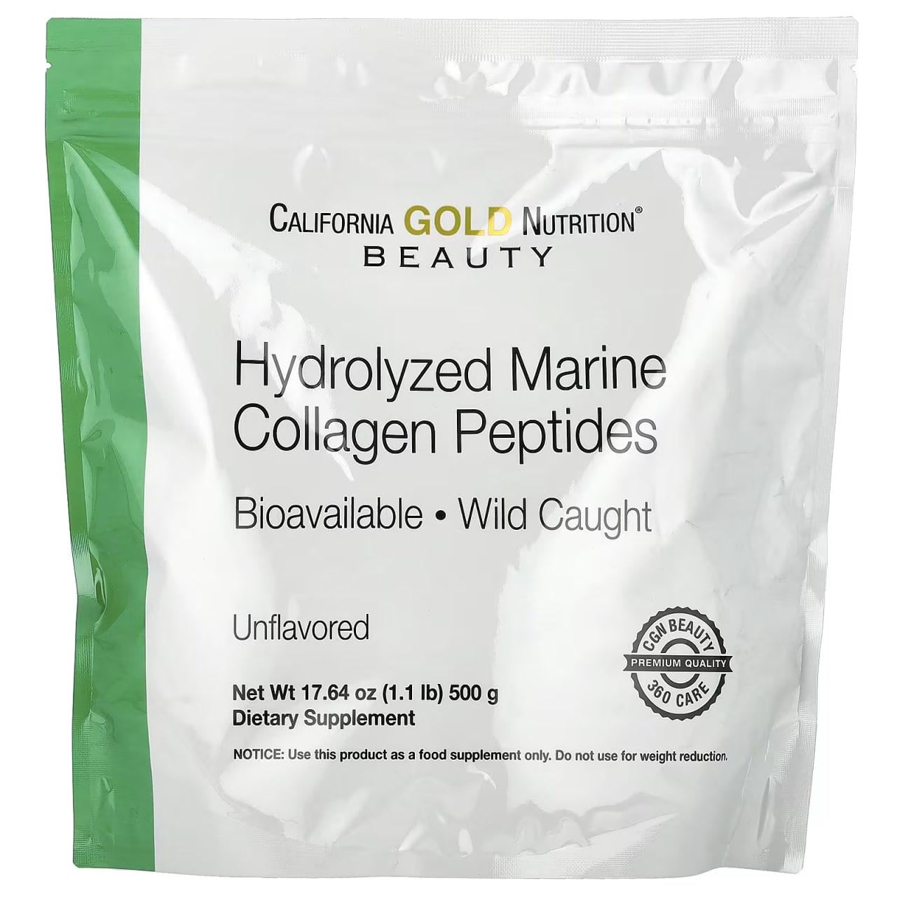 Пептиды морского коллагена California Gold Nutrition Marine Collagen Peptides без добавок 500 г (1462598467)
