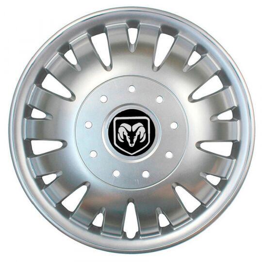 Автомобильные колпаки SKS 410 R16 с логотипом Dodge 4 шт. Серебристый