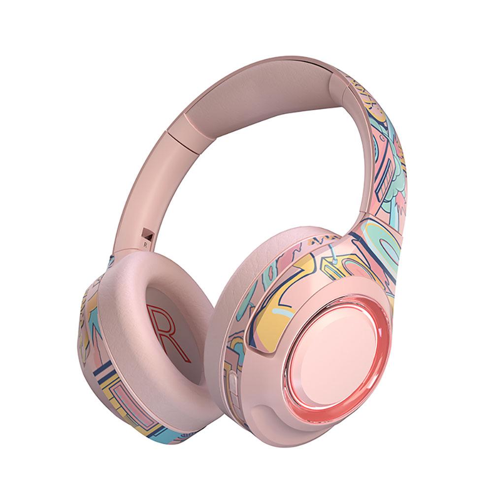 Наушники с микрофоном EL-A2 Deep Bass Розовый (50358802)