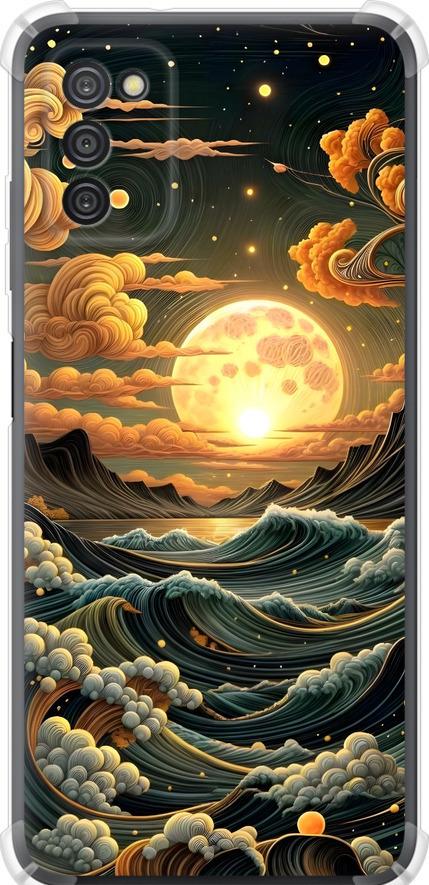 Чехол на Samsung Galaxy A03s A037F Арт волны (6332sp-2381-42517) Чехол на Samsung Galaxy A03s A037F Арт волны (6332sp-2381-42517)