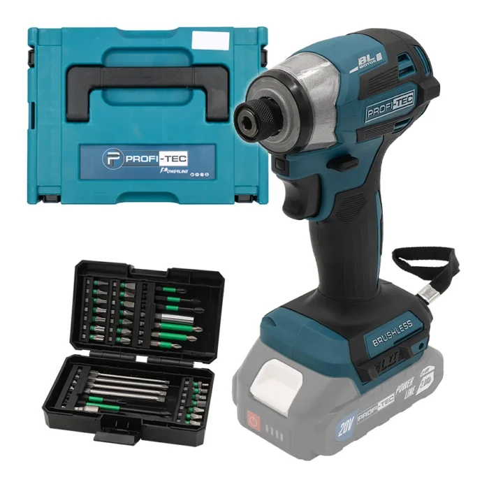 Гайковерт імпульсний акумуляторний PROFI-TEC PID1820BL POWERLine без акумулятора та зарядного пристрою кейс (008177) Гайковерт імпульсний акумуляторний PROFI-TEC PID1820BL POWERLine без акумулятора та зарядного пристрою кейс (008177)