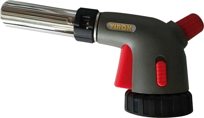 Газовий пальник Virok з різьбовим з’єднанням Piezo + 360° ceramic (44V186)