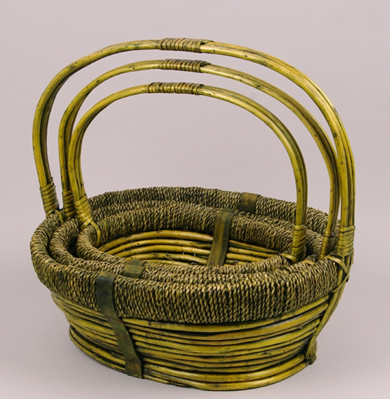 Комплект корзин из лозы 3 шт. (45985)