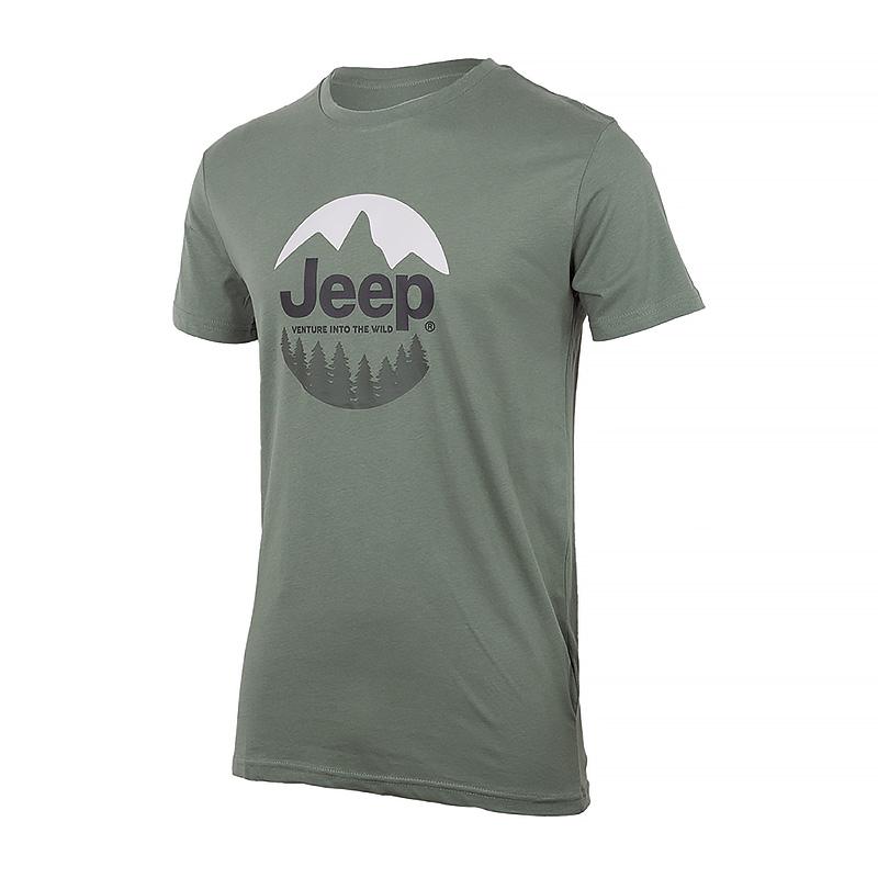 Футболка мужская JEEP T-SHIRT The spirit of Adventure 2XL Хаки (O102588-E845 2XL)