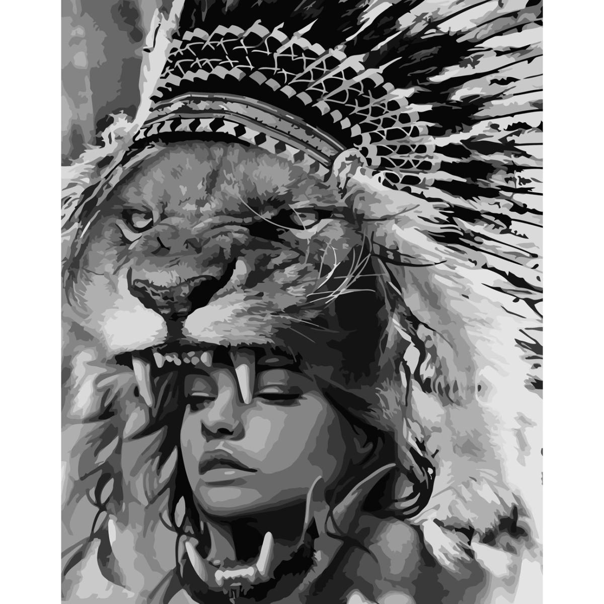 Картина по номерам Strateg Премиум Величественная красота с лаком 40х50 см (SY6709)