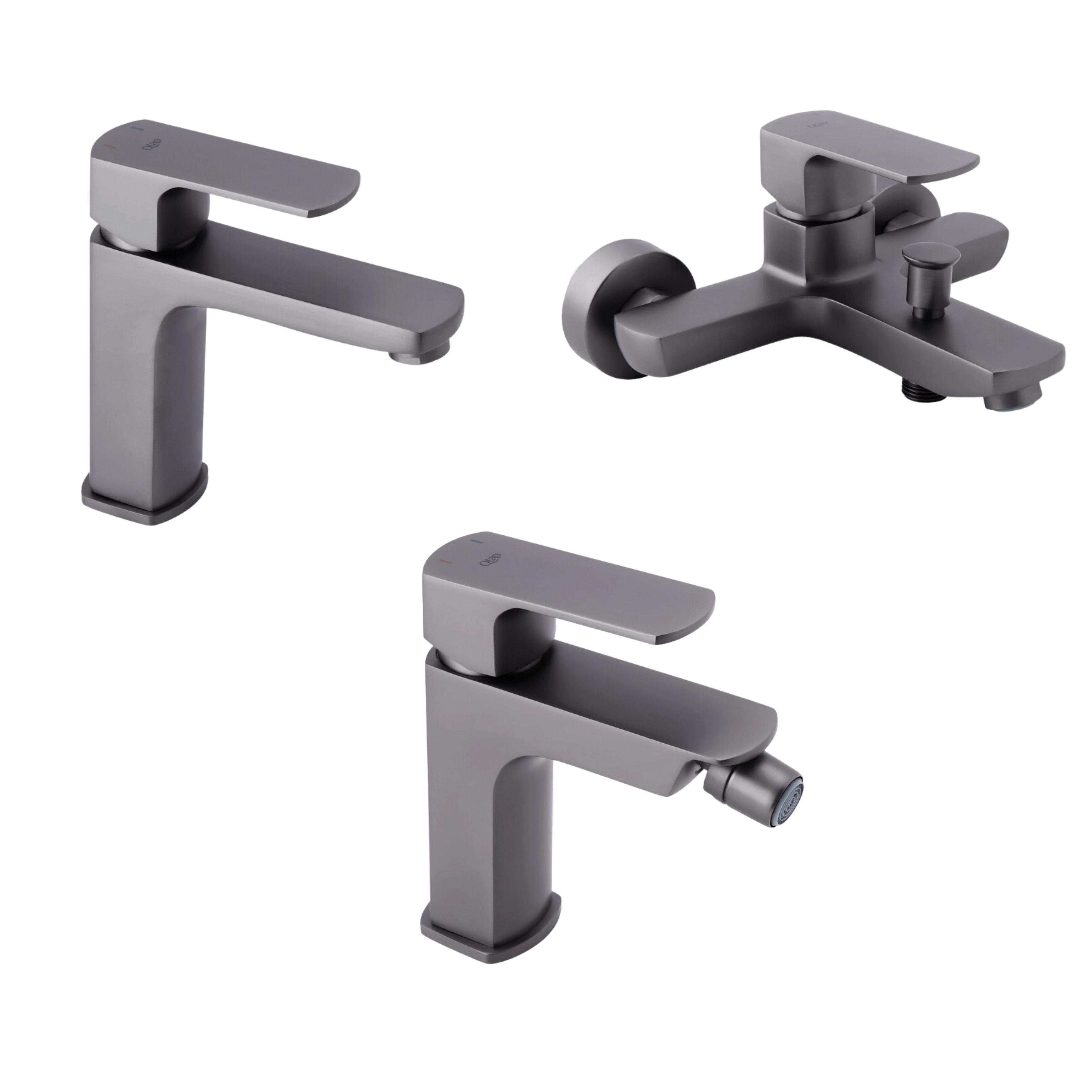 Набор смесителей для ванны Q-tap Lipno QTLIPNO1023101G47272 Графитовый (235407) Набор смесителей для ванны Q-tap Lipno QTLIPNO1023101G47272 Графитовый (235407)