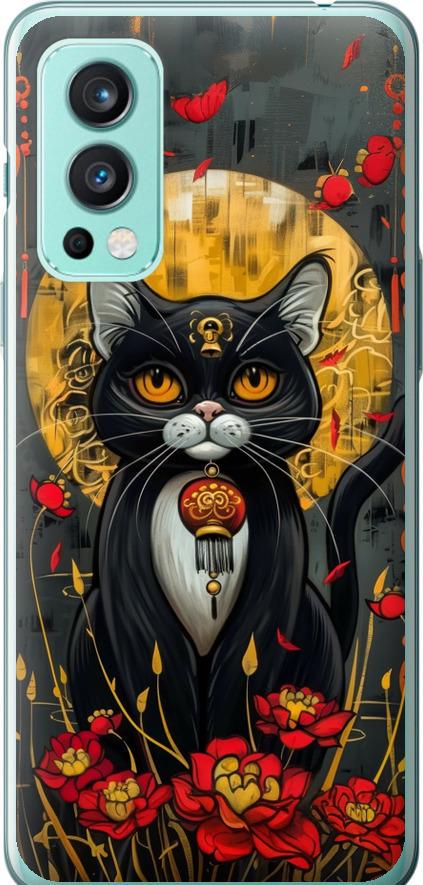 Чехол на OnePlus Nord 2 China Cat (6134u-2468-42517)