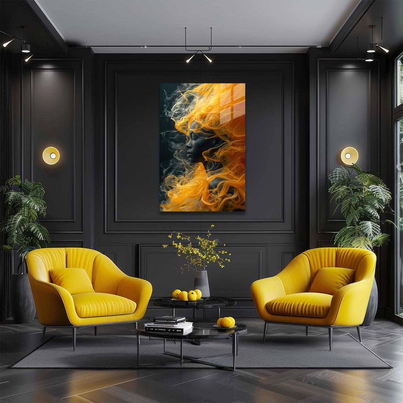 Картина на стекле NovellaPrint Огненная женщина 50х75 см (554.2)