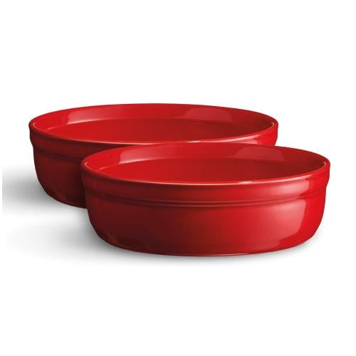 Набір форм для крем-брюле Emile Henry Ovenware 2 шт. 13 см Червоний (344013)