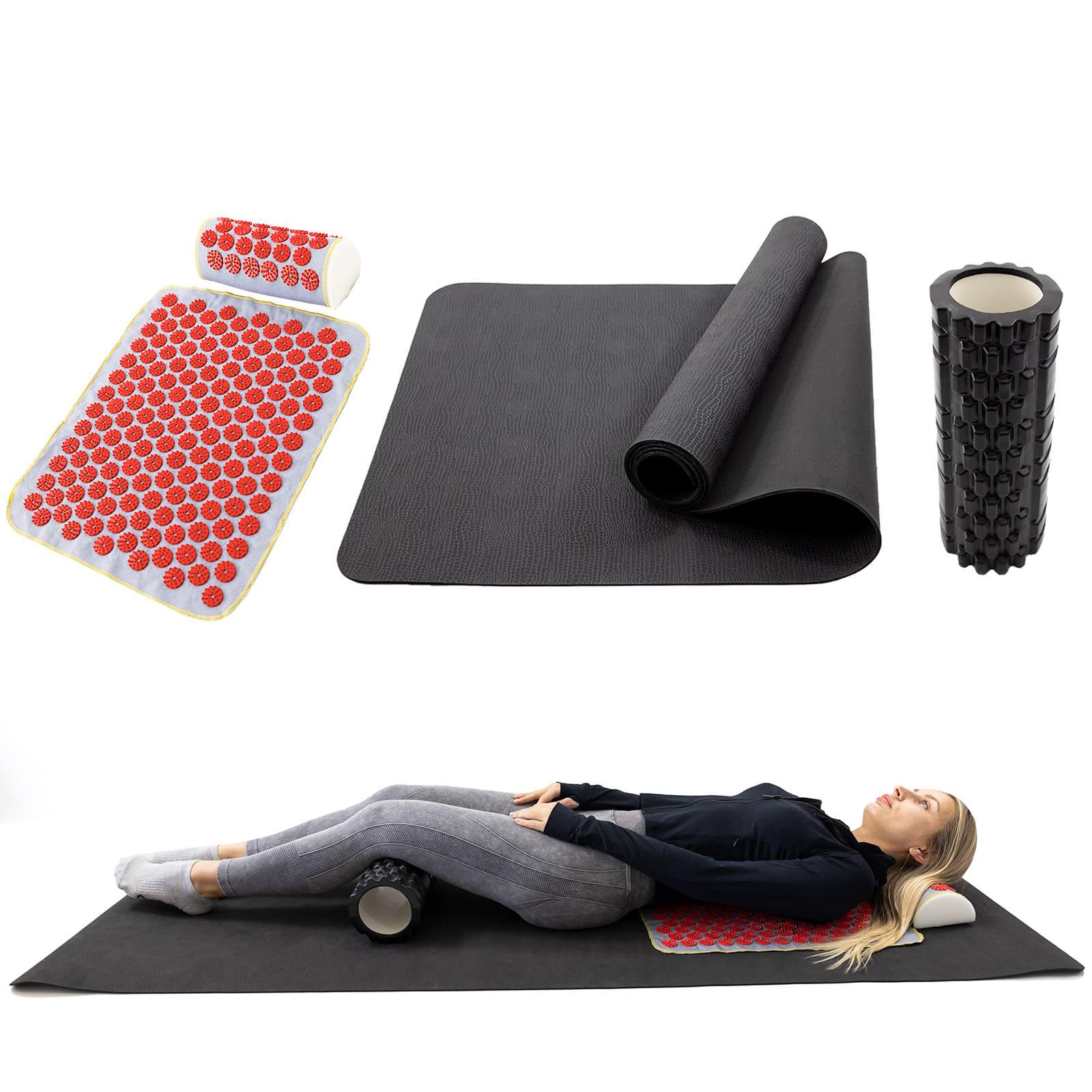 Набор OSPORT Set 111 коврик для йоги/аппликатор Кузнецова/массажный ролик (n-0144-01-0307-01) - фото 2