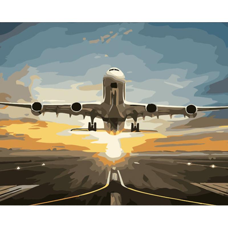 Картина по номерам Strateg Премиум Начало поездки 40x50 см (GS774)