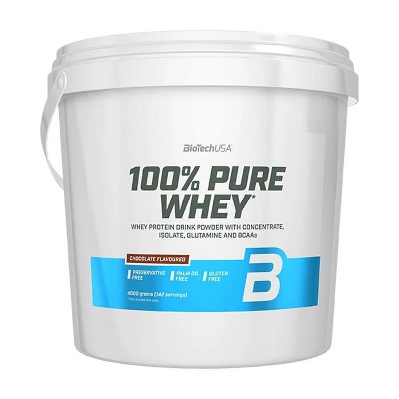 Сывороточный протеин BioTech USA Pure Whey 4 кг Клубника (08726-01)