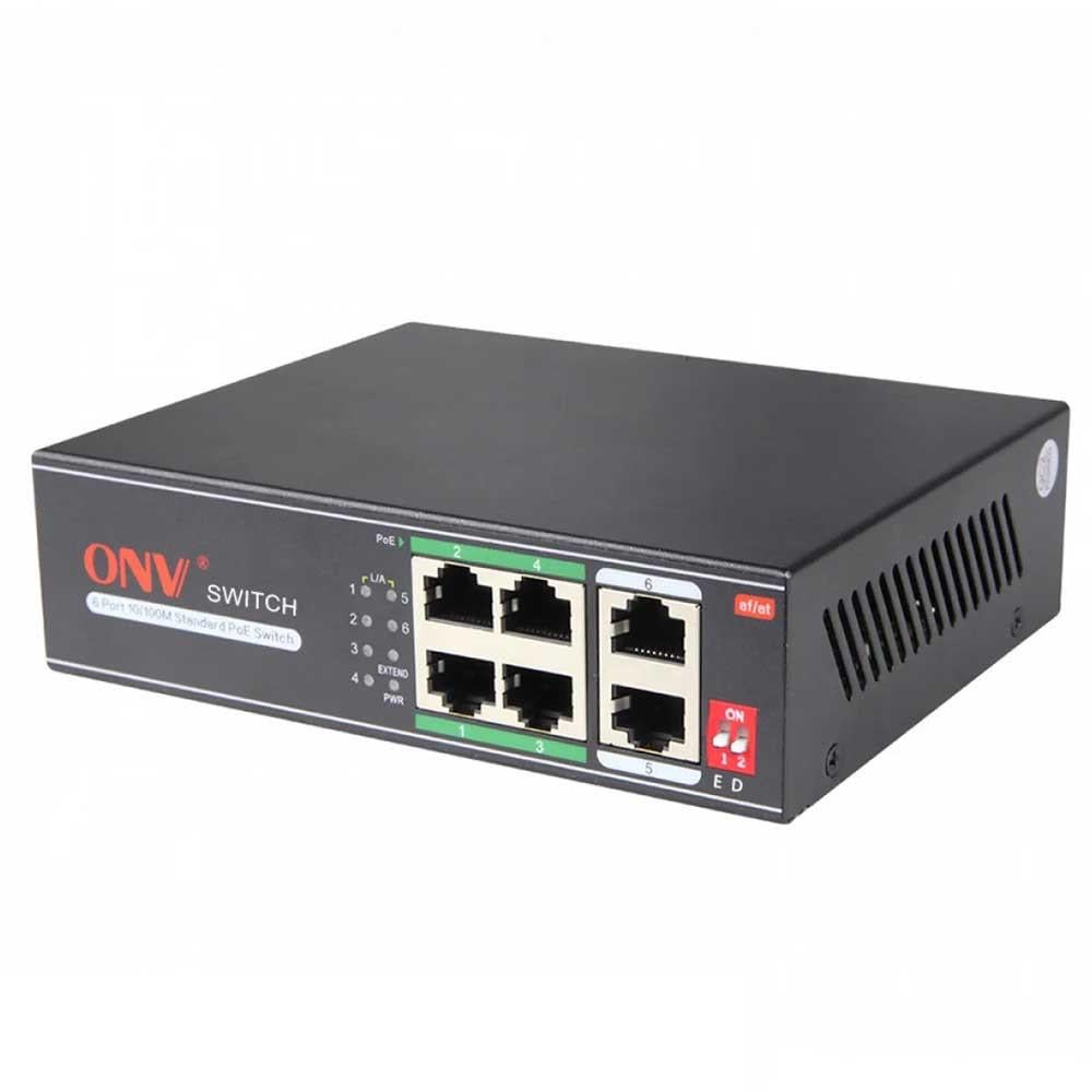 PoE коммутатор ONV ONV-H1064PLD (4xPOE, 2xLAN) - фото 2