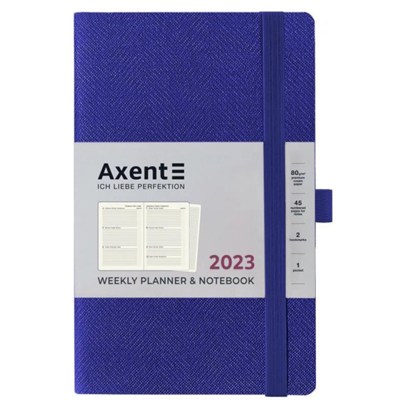 Тижневик Axent 2023 Partner Soft Fabric 125х195 Синій (8514-23-02-A) Тижневик Axent 2023 Partner Soft Fabric 125х195 Синій (8514-23-02-A)