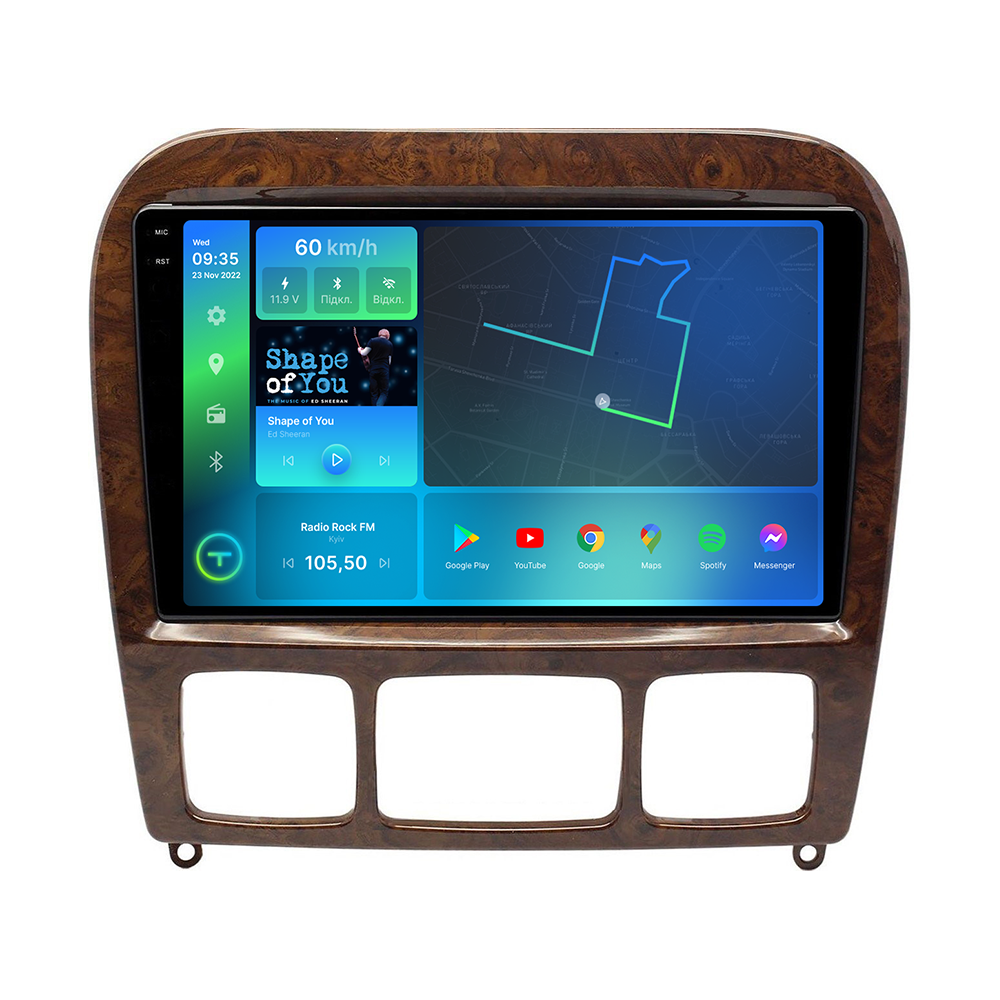 Штатная магнитола Torssen 2K Mercedes W220 02-05 F98256 4G Carplay DSP (202307056)