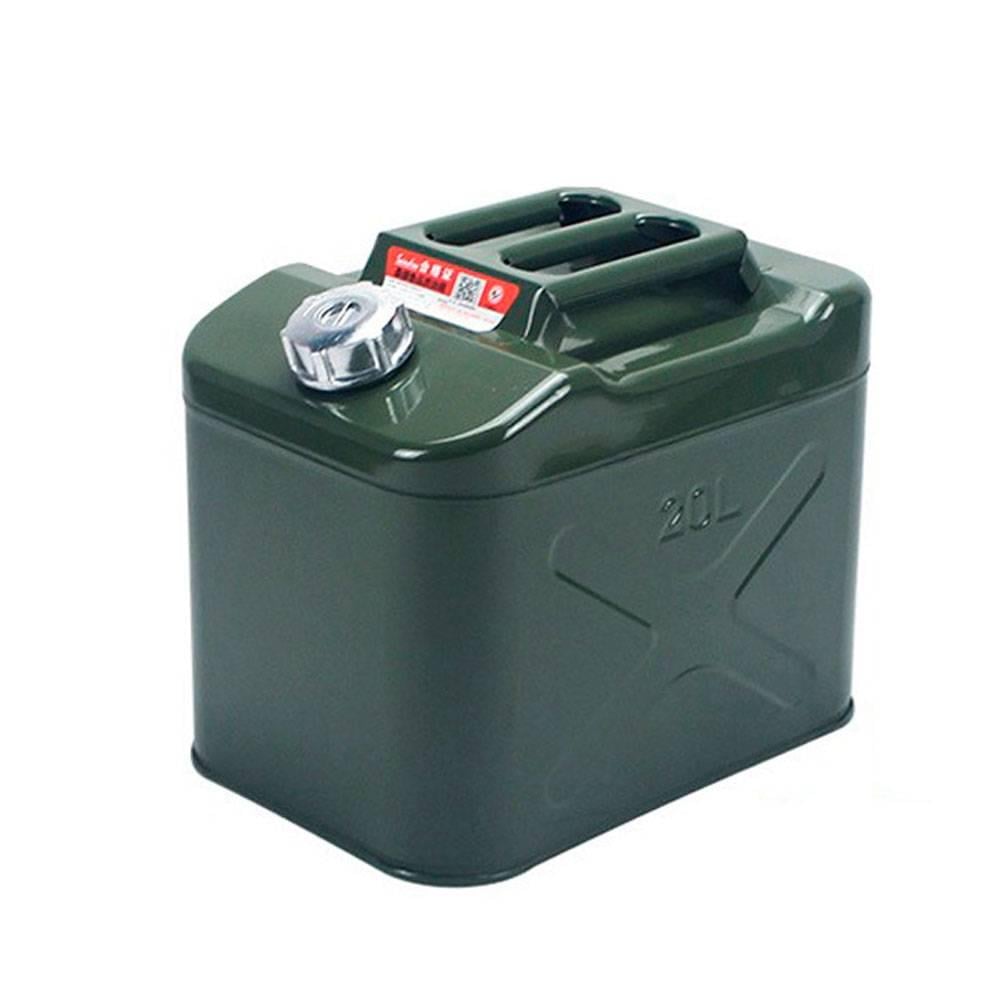 Каністра Merlion YT-HS-FX-20L металева з клапаном/гнучка лійка 20 л 355х255х310 мм Green