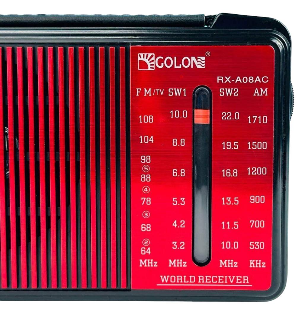 Радиоприемник переносной Golon RX-A08 от сети 220 В/батареек (24403306) - фото 5 Радиоприемник переносной Golon RX-A08 от сети 220 В/батареек (24403306) - фото 5