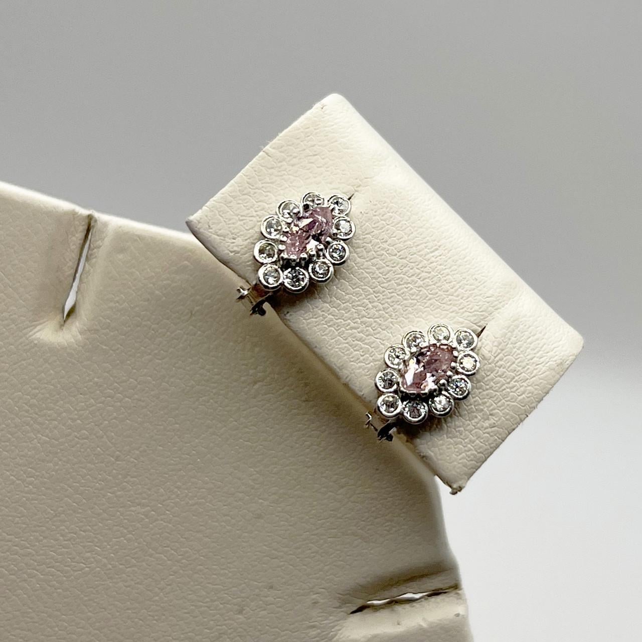 Серебряные серьги с розовым кварцем 1,9 г (2456313659) Серебряные серьги с розовым кварцем 1,9 г (2456313659)