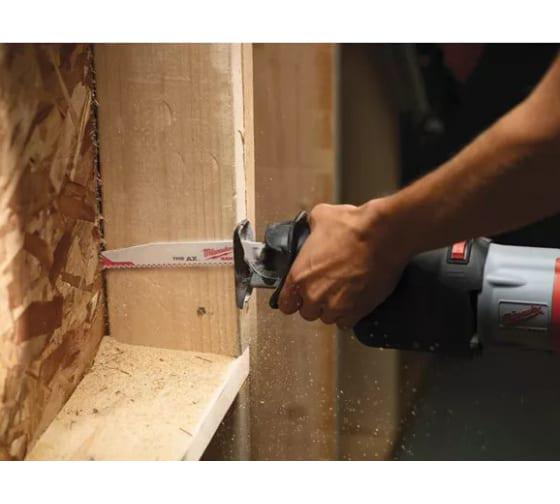 Полотно для шабельної пили Milwaukee по дереву із цвяхами та пластику Heavy Duty AX 5 шт. (48005026) - фото 10 Полотно для шабельної пили Milwaukee по дереву із цвяхами та пластику Heavy Duty AX 5 шт. (48005026) - фото 10