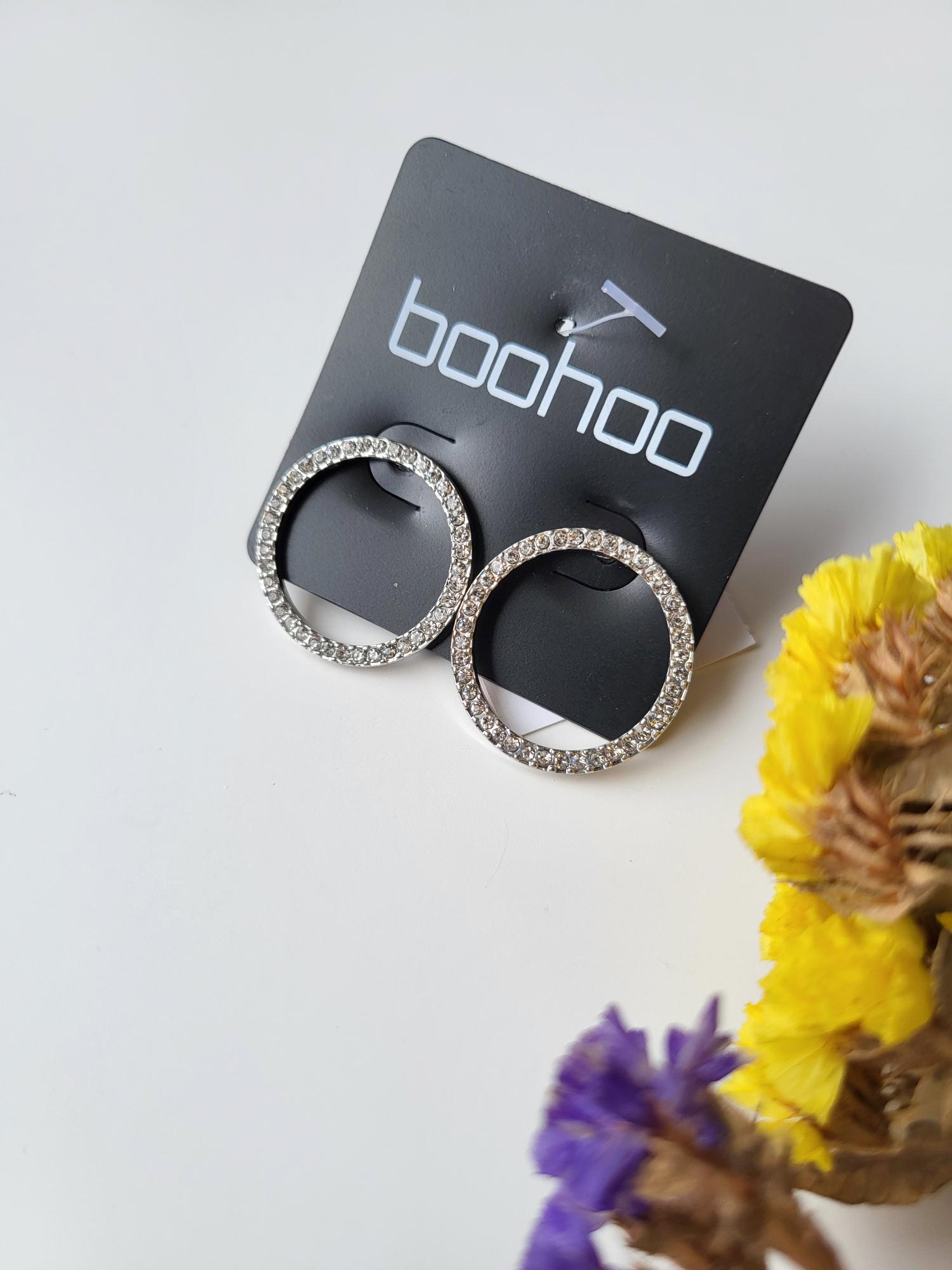 Серьги гвоздики Boohoo Серебристый (10760)