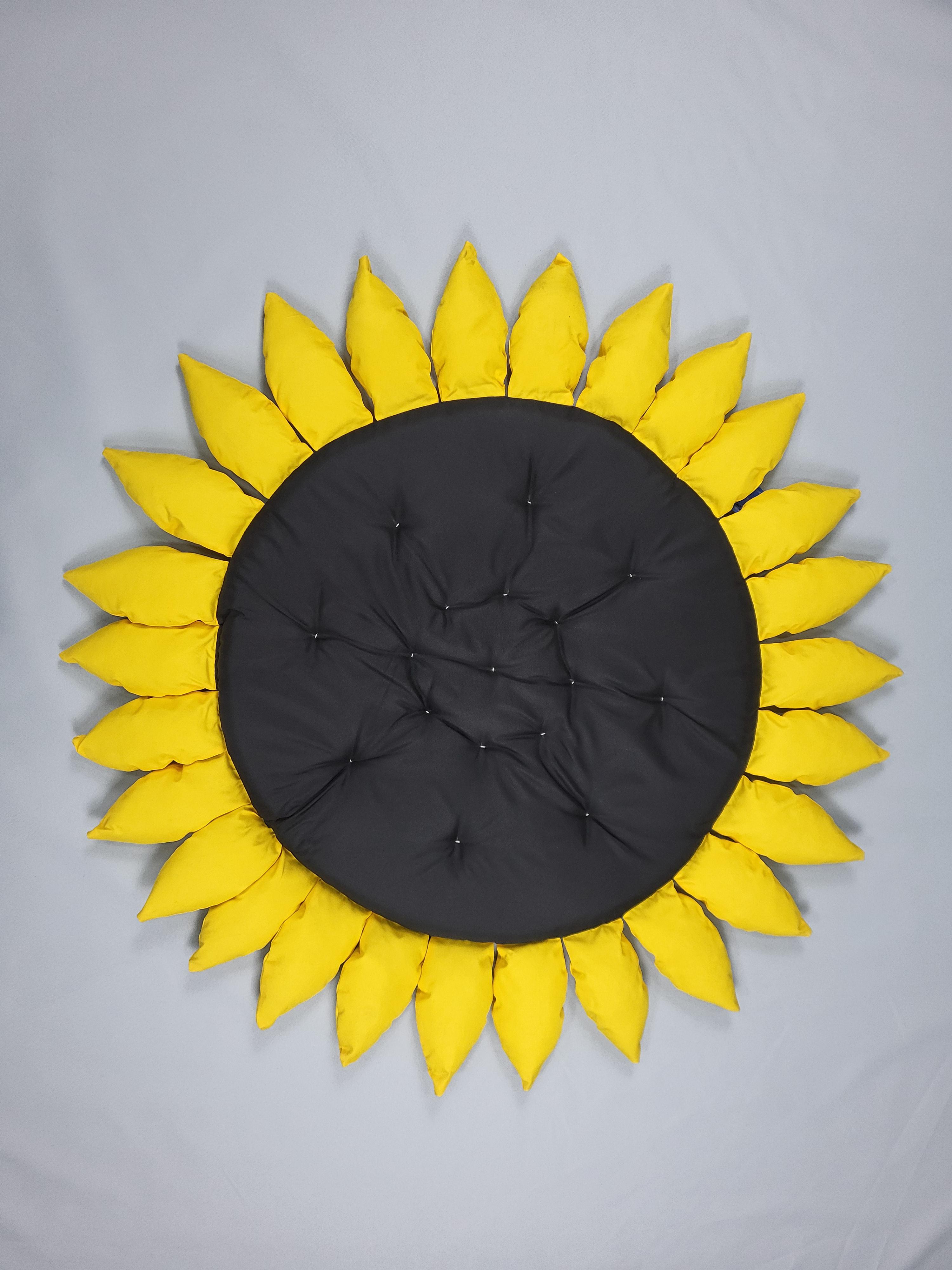 Коврик-матрас для малышей в форме подсолнуха Ø 110 см (1950876308)