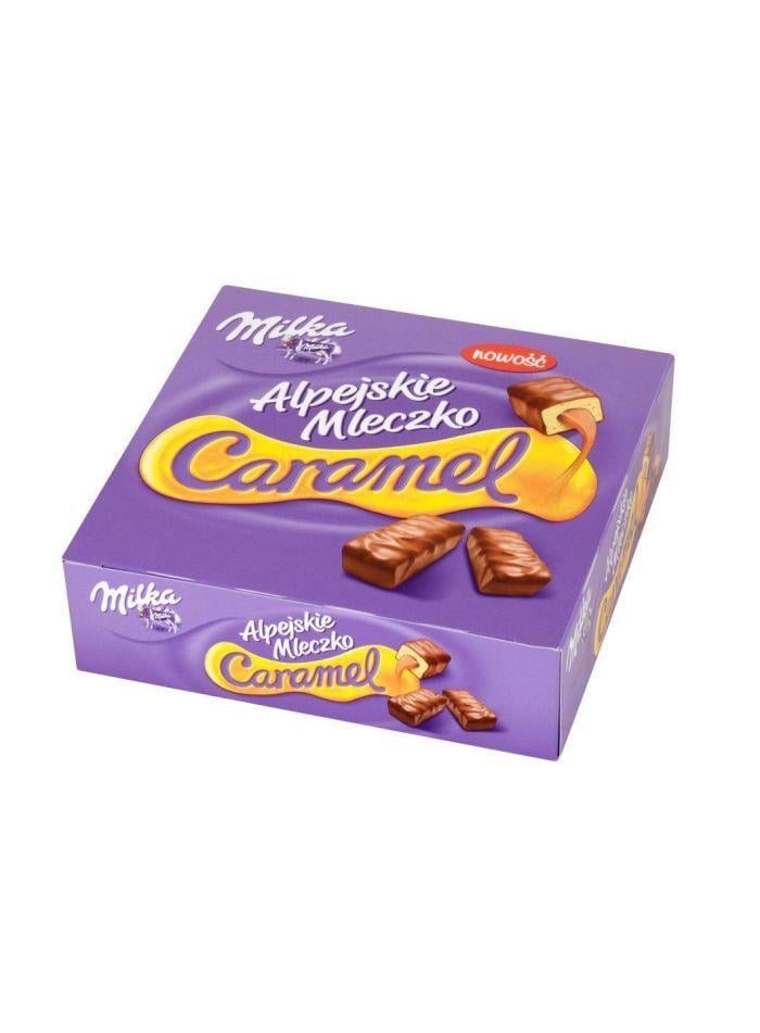 Шоколадні цукерки Milka Alpejskie Caramel з карамеллю 350 г