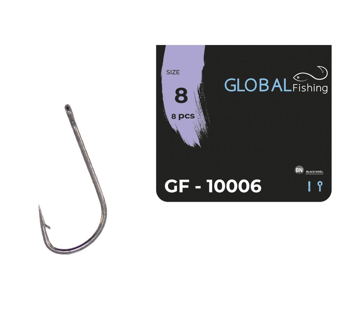 Крючок Global Fishing GF-10006 №8 (1646887715)