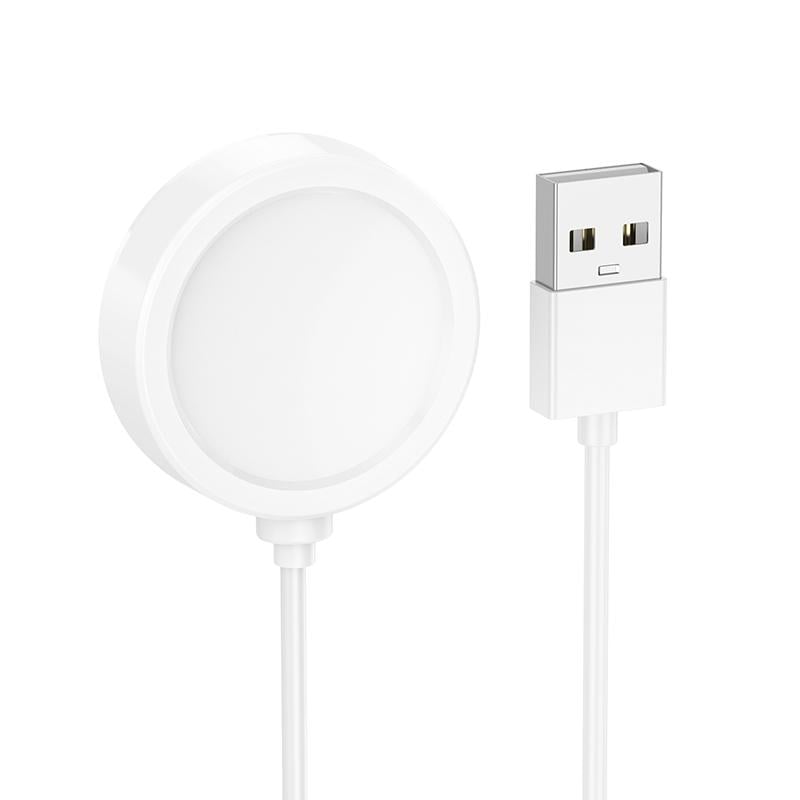Устройство зарядное для смарт-часов Hoco Y40 Smart watch charging Cable USB 60 см White (6942007672634)
