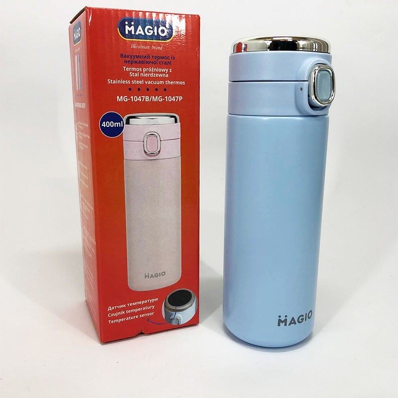 Термос Magio MG-1047B SMART вакуумний 400 мл Blue (23252070) - фото 4 Термос Magio MG-1047B SMART вакуумний 400 мл Blue (23252070) - фото 4