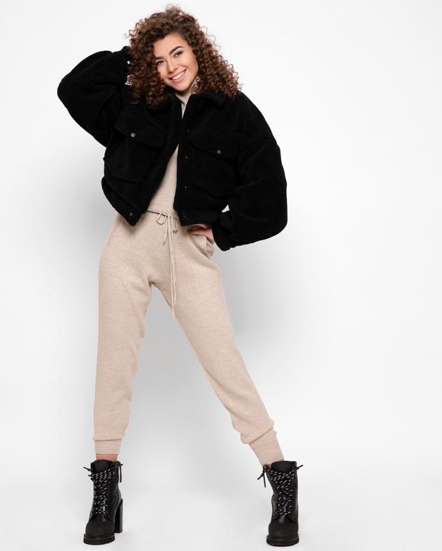 Куртка из овчины X-Woyz LS-8888-8 р. 48 Черный - фото 3