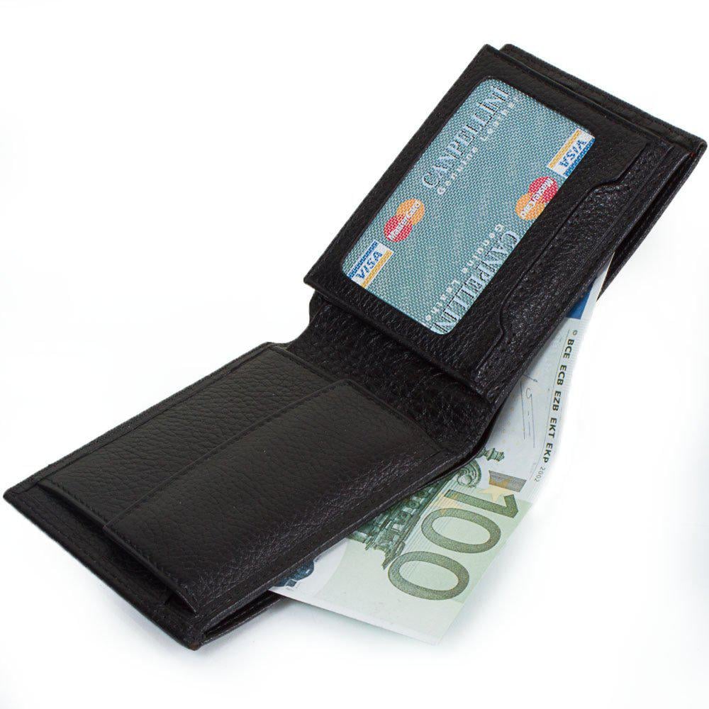 Кошелек мужской кожаный CANPELLINI 9753 Черный - фото 6 Кошелек мужской кожаный CANPELLINI 9753 Черный - фото 6