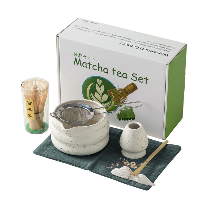 Набор для приготовления чая матча Lesko Matcha SD5458 подарочный 7 пр. White (25714125)