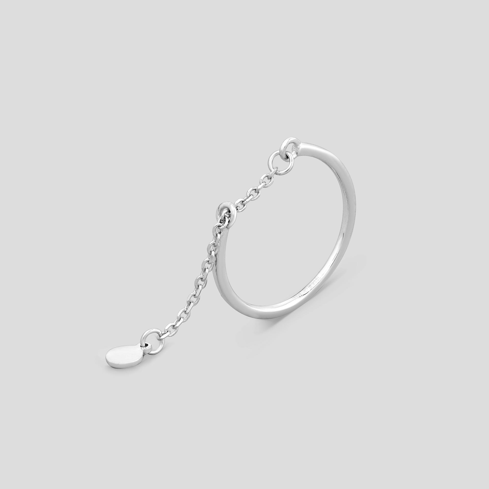 Серебряное кольцо Minimal Изменчивость образа (16583)