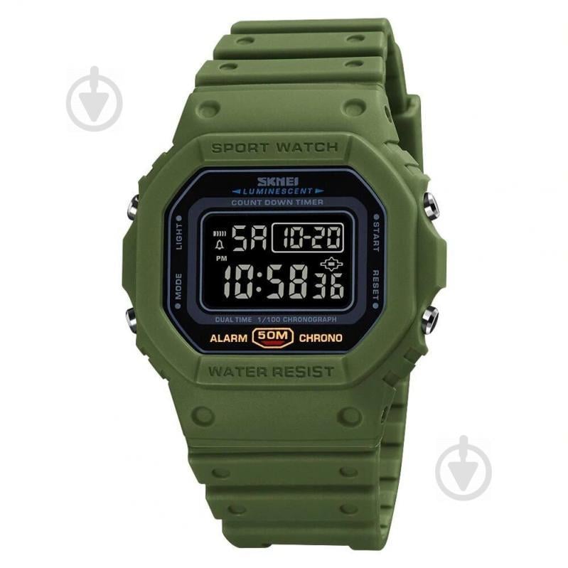 Часы Skmei 1628BOXAGBK Army Green/Black BOX