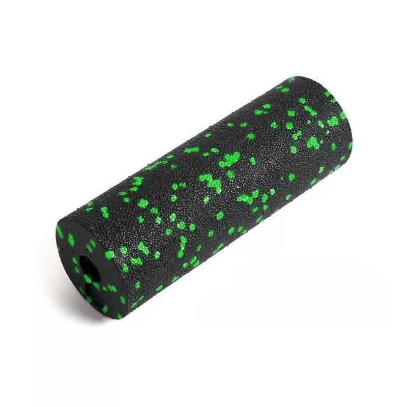 Массажный ролик гладкий PowerPlay PP-4346 Mini EPP Foam Roller 15x5,3 см Черно-Зеленый