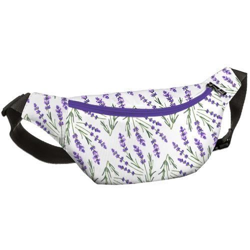 Сумка-бананка через плече та на пояс Presentville Bumbag Лаванда 27х16 см (BB_21M024_FIO)