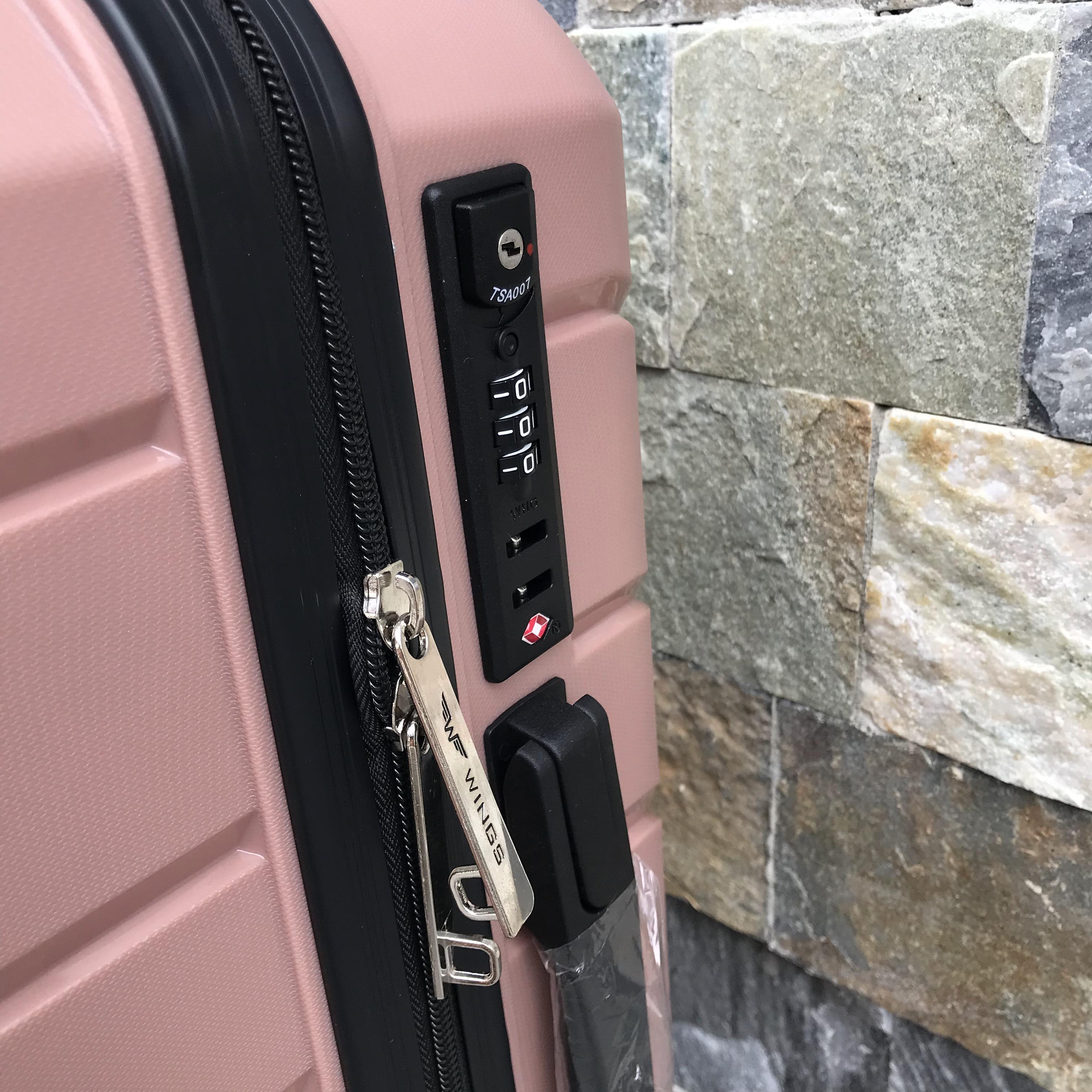 Валіза дорожня з поліпропілену Wings PP05 S Рожеве золото (7040519) - фото 5