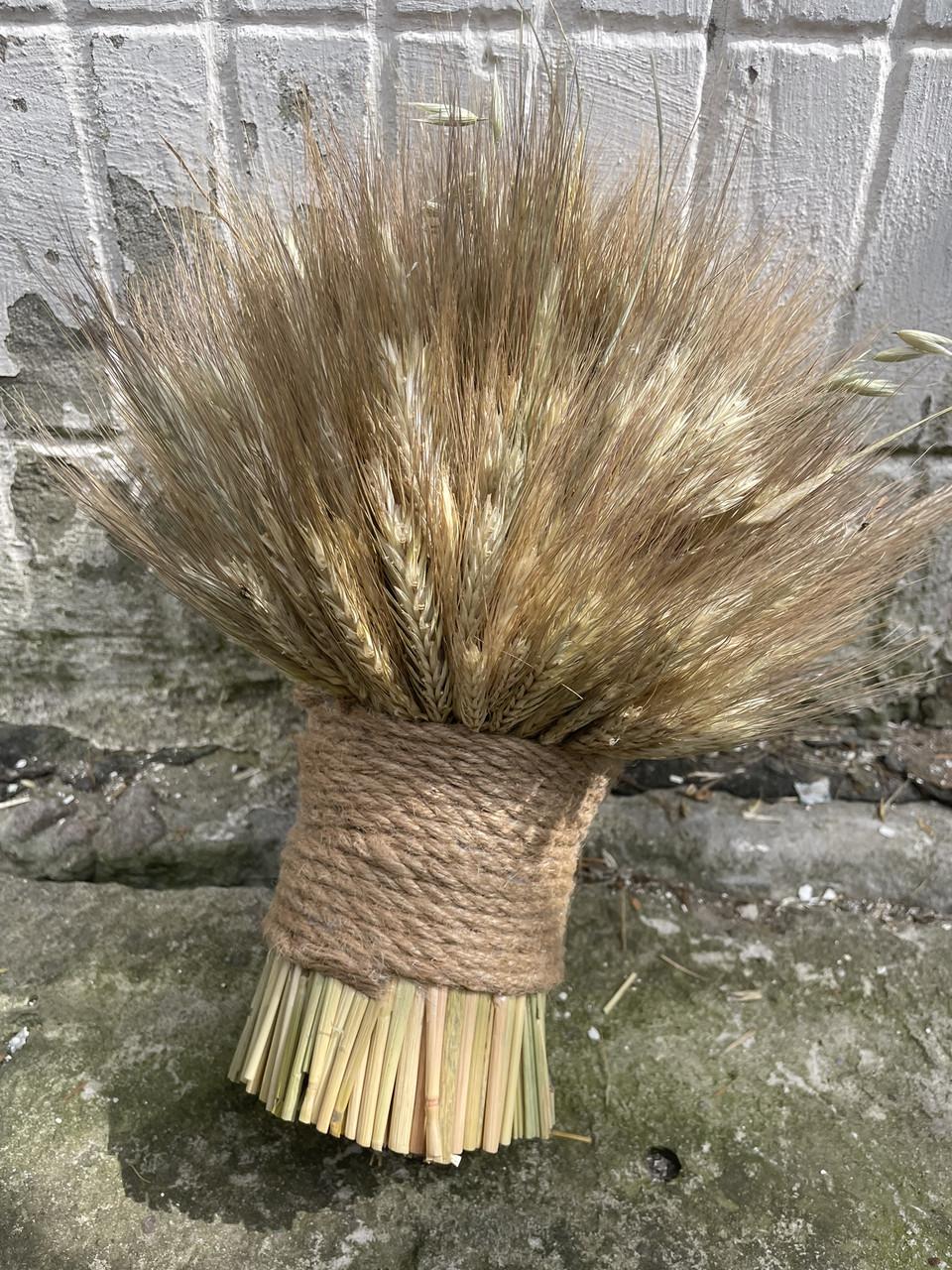 Рождественский дидух из ржаных колосьев и льна 20 см (1893301596) - фото 8 Рождественский дидух из ржаных колосьев и льна 20 см (1893301596) - фото 8