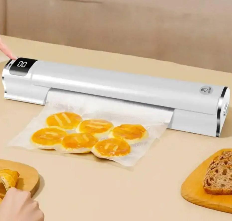 Вакуумный упаковщик с дисплеем от Type-C USB 1200 Вт и набор пакетов (145) - фото 7 Вакуумный упаковщик с дисплеем от Type-C USB 1200 Вт и набор пакетов (145) - фото 7