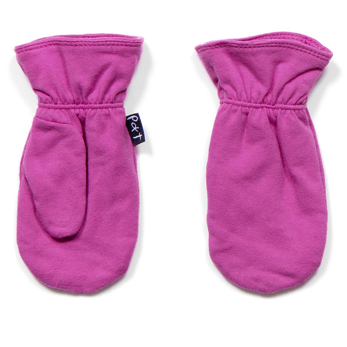 Рукавицы демисезонные для девочки Peluche&Tartine S18MIT56 хлопковые двухслойные 3-5 лет Малиновый (S18MIT56-Crocus-3/5)